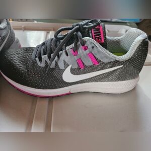 Nike Gray and Pink Running Shoes